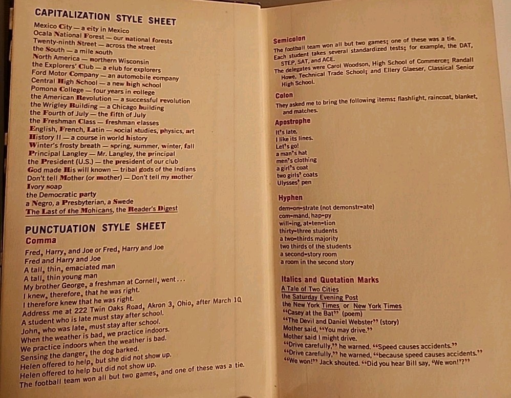 Warriners Advanced Composition A (Text) Book Of Models For Writing. 1961 Grammer