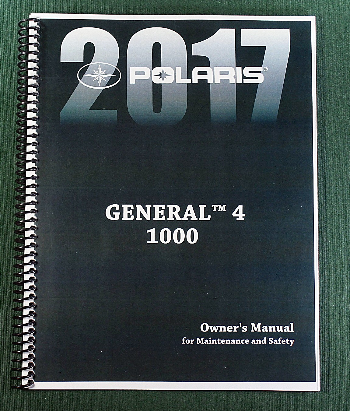 2017 Polaris General 4 1000 Owner’s Manual: 109 Pages & Protective Covers!